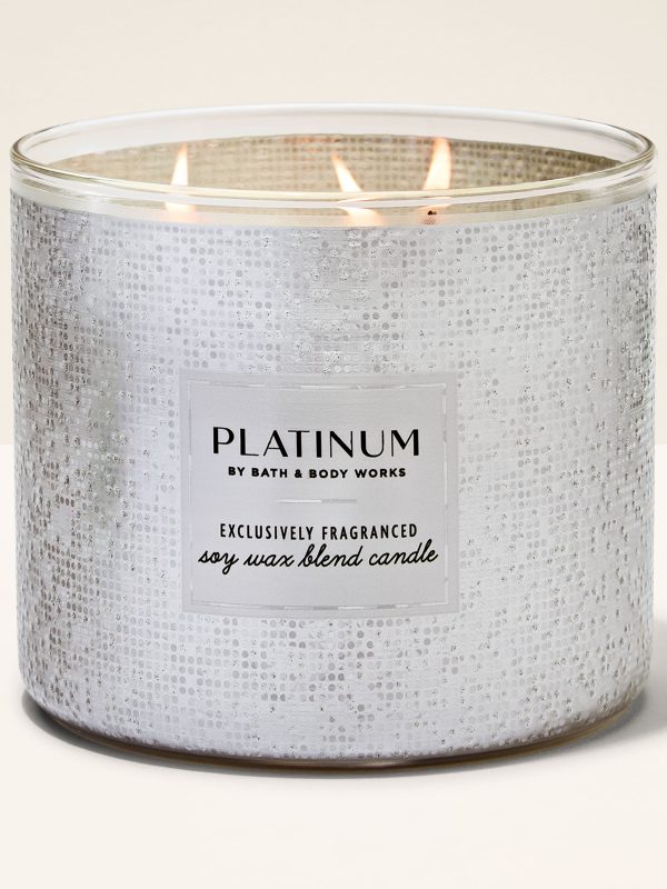 3-Wick Candle  Platinum 14.5 oz / 411 g