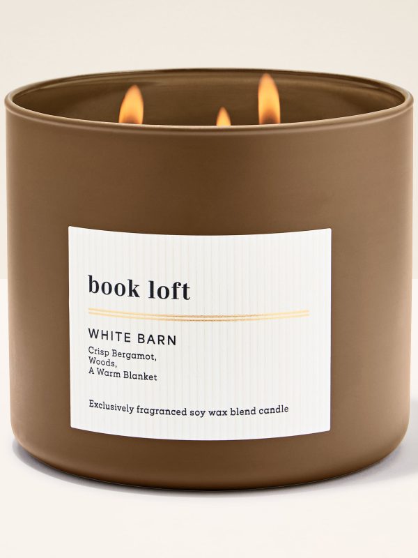3-Wick Candle  Book Loft 14.5 oz / 411 g