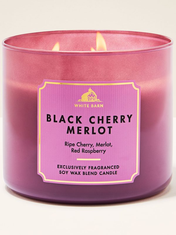 3-Wick Candle  Black Cherry Merlot 14.5 oz / 411 g
