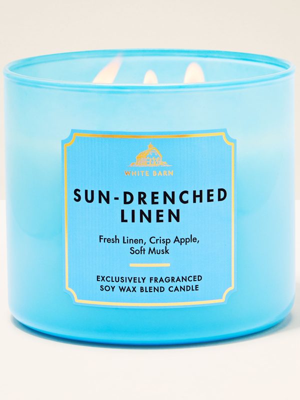 3-Wick Candle  Sun-Drenched Linen 14.5 oz / 411 g